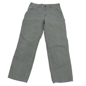 Vintage Carhartt Carpenter Khaki Pants size 34x32 guc
